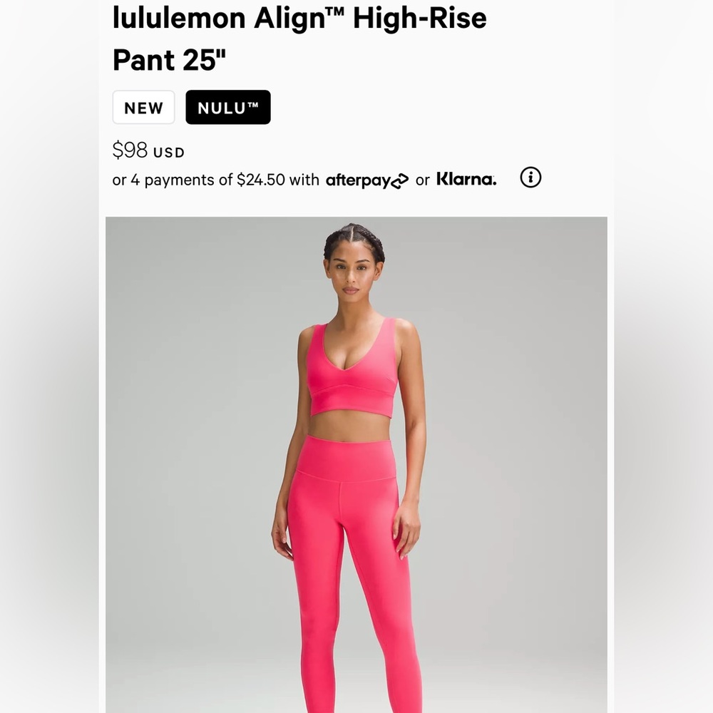 lululemon Align™ High-Rise
Pant 25"